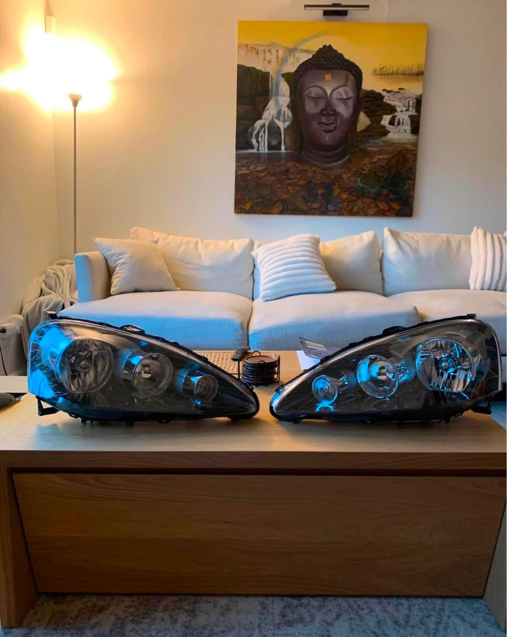 Acura Rsx headlights w/ black housing