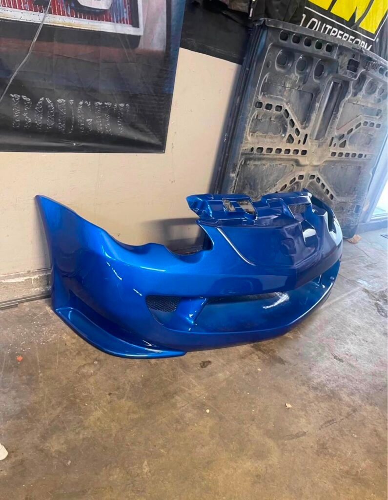 Acura rsx mugen style fiberglass bumper just painted blue brand new